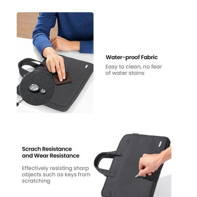 Ugreen UG90626LP516TK 14inch - 14.9inch Túi chống sốc cho Laptop + Macbook có tay xách Màu Đen - HÀNG CHÍNH HÃNG