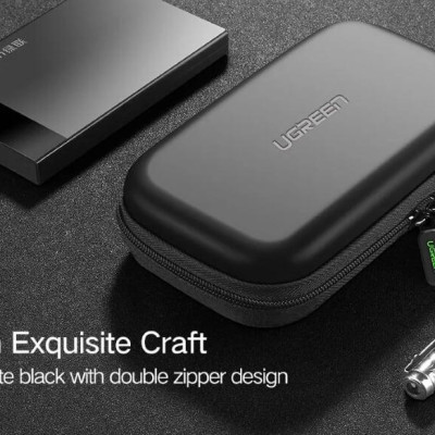 Ugreen UG40707LP128TK Màu Đen Hộp đựng ổ cứng 2.5 HDD chống sốc - HÀNG CHÍNH HÃNG