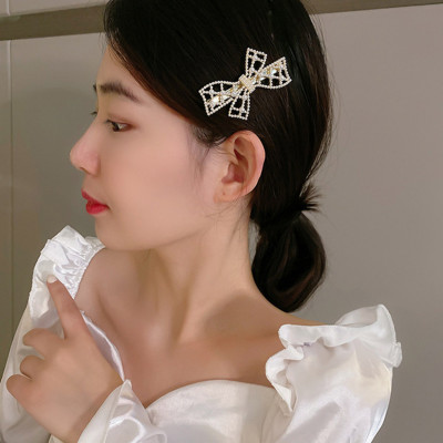 Kẹp tóc nữ hàn quốc Rhinestone NASI cao cấp màu ngọc xinh xắn dễ thương kẹp tóc mái phụ kiện tóc