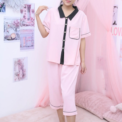 Quần lửng pijama LMcation Alia - Màu hồng phấn