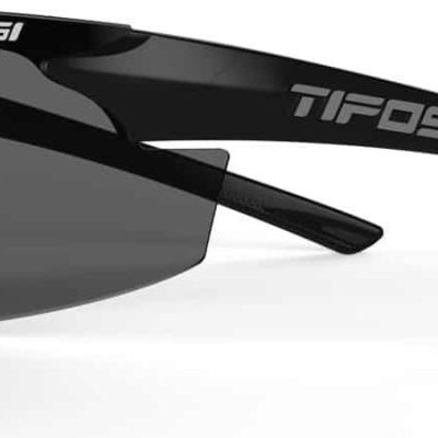 Kính mát thể thao Unisex Tifosi Track - Gọng Gloss Black, Tròng Smoke