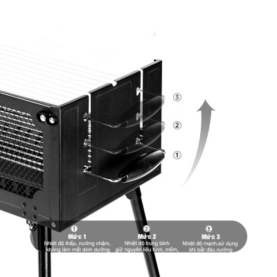 Bếp nướng than hoa gấp gọn Blackdog BD-SKL003