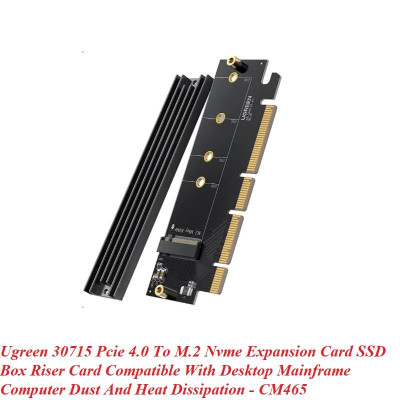 Ugreen UG30715cm465TK Card chuyển PCI-e ra NVMe hiệu suất cao Tích hợp PCIe 4.0 kích thước vật lý 16X băng thông 4X - HÀNG CHÍNH HÃNG