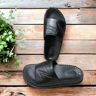 DÉP QUAI NGANG CHẤT LIỆU DA BÒ VATIS VA2054 | KHÂU ĐẾ CHẮC CHẮN