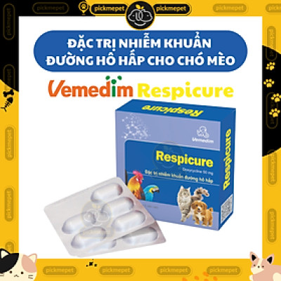 Respicure Vemedim - Trị Các Nhiễm Khuẩn Đường Hô Hấp cho Chó, Mèo