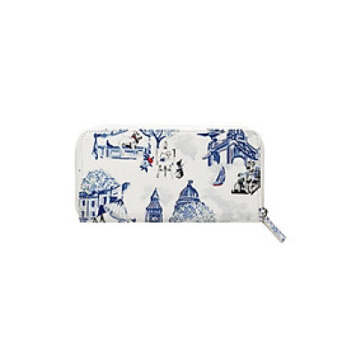 Ví nữ dài/Continental Zip Wallet -  30 Years London Toile