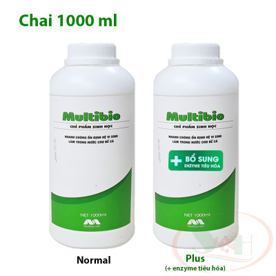 Vi sinh nước MultiBio Plus 125ml, 250ml, 500ml, 1000ml multi bio xử lý khử đục làm trong nước bể cá tép thủy sinh