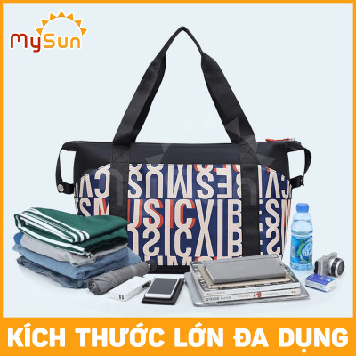 Túi xách tay du lịch nam nữ 2 TẦNG gấp gọn cỡ size to lớn đựng nhiều đồ cá nhân MySun
