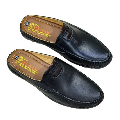 Dép Bít Mũi Nam Da Bò Thật TiTi ĐÔ Cao Cấp GSB20141