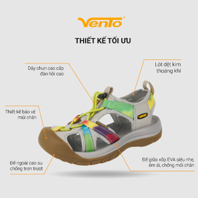 Giày dép Sandal Bít Mũi dã ngoại trekking đi chơi du lịch VENTO DILYS SD08016