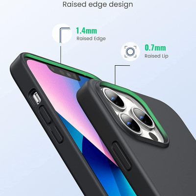 Ugreen UG80677LP546TK Màu Đen Silicone Ốp Lưng Iphone 13 Pro Max 6.7inch - HÀNG CHÍNH HÃNG
