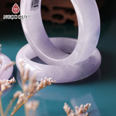 Vòng tay khối đá cẩm thạch hoa tử lan mệnh hỏa thổ - Ngọc Quý Gemstones