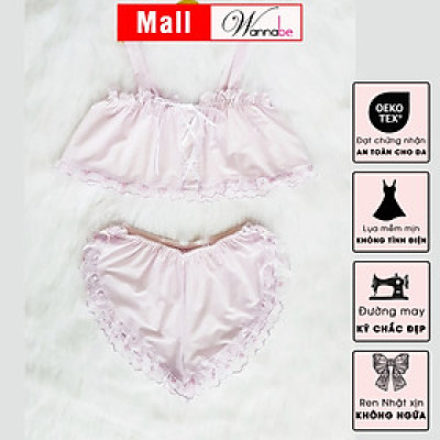 Đồ bộ mặc nhà WANNABE BSC05 bộ sọt lưới trong suốt, khoe body nóng bỏng qua lớp lưới mong manh