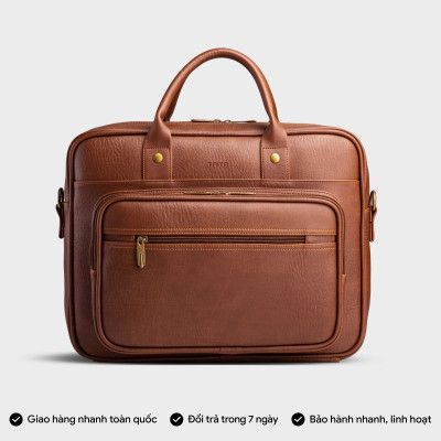 Cặp công sở Trita ( Thời trang nam đựng vừa laptop 13.3 inch - Cặp da TCA5 )