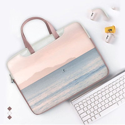 Túi da chống sốc laptop surface máy tính xách tay, túi đeo chéo công sở nữ cặp đựng laptop cute dễ thương chống nước
