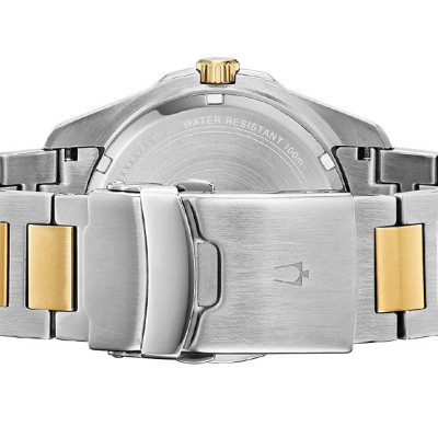 Đồng Hồ Nam Bulova Dây Thép Không Gỉ 98B334 - Mặt Xanh