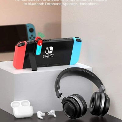 Ugreen UG80188CM324TK Bluetooth 5.0 bộ phát bt jack 3.5mm Audio hỗ trợ chuẩn APTX Low Latency cho Nintendo Switch - Lite. PS4. PC - HÀNG CHÍNH HÃNG