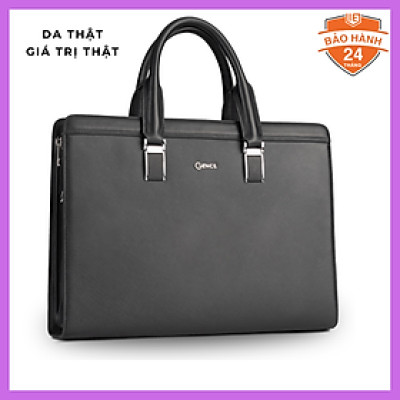 Túi Xách, Cặp Thời Trang Công Sở Nam Da Bò Sanffiano Cao Cấp CDX11 Đen