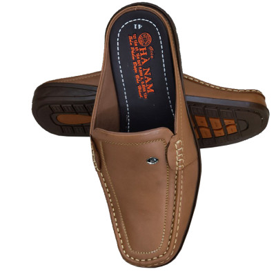 Dép bít mũi nam da bò thật HÀ NAM cao cấp GSB2058