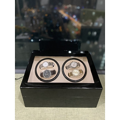 Hộp Đựng Đồng Hồ Cơ 4 Xoay Và 6 Trưng Bày Gỗ Cao Cấp