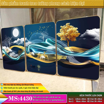 Tranh treo tường trang trí phòng khách, phòng ngủ, phòng ăn:4430L15F