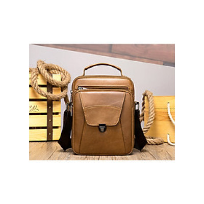 Túi đeo chéo nam Marrant BHM7329 Túi xách tay, da bò nguyên miếng, không bong tróc