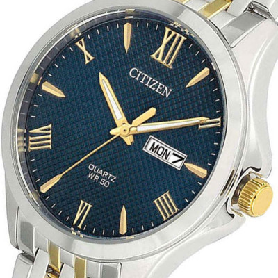 Đồng Hồ Nam Citizen Dây Thép Không Gỉ BF2024-50L - Mặt Xanh