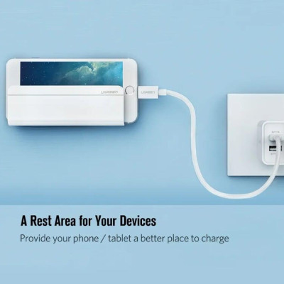 Ugreen UG30394LP108TK Màu Trắng Giá đỡ treo tường cho điện thoại - HÀNG CHÍNH HÃNG