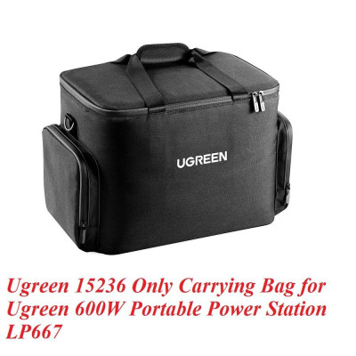 Ugreen UG15236LP667TK Túi đựng dùng cho trạm sạc 600W 1200w 2200w Gs600 gs1200 có quai xách màu ghi xám có thể đựng đa năng - HÀNG CHÍNH HÃNG