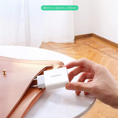 Ugreen UG70161CD127TK 30W PD3.0 màu trắng usb type c sạc nhanh - HÀNG CHÍNH HÃNG