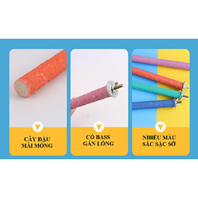 1 CẦU MÀI MÓNG CHO VẸT (DẠNG GỖ)