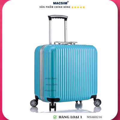 Vali cao cấp Macsim Aksen hàng loại 1 MSAK8216 cỡ 17 inch màu xanh-hồng