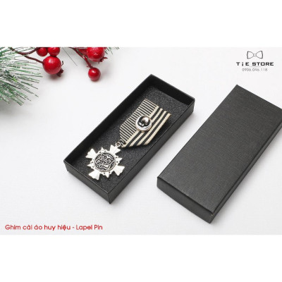 Ghim cài áo vest - ghim huy hiệu cao cấp- Full box