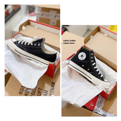 Chuck 70 Black Low | Giày Converse Đen 1970s Cổ Thấp 162058C