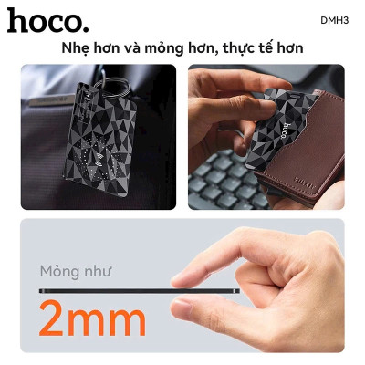 Thẻ định vị Ho,co DMH3 siêu mỏng, pin 100mAh sạc lại được, chống nước IP68, định vị toàn cầu cho iOS - Hàng chính hãng