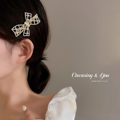 Kẹp tóc nữ hàn quốc Rhinestone NASI cao cấp màu ngọc xinh xắn dễ thương kẹp tóc mái phụ kiện tóc