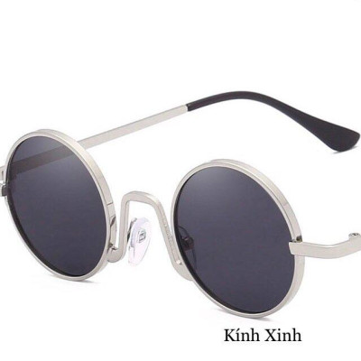 Kính mát thời trang mắt tròn nhỏ retro cho nam và nữ