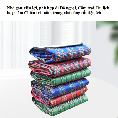 Thảm Du Lịch Dã Ngoại Gấp Gọn Tiện Dụng - Chống Thấm - Có Quai Xách - 1,8m - Chính Hãng