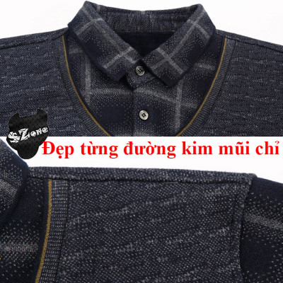 Áo Len Trung Niên Lót Lông Cừu Sang Trọng Siêu Ấm SAL240