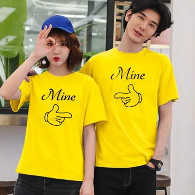 Áo Thun Cặp Đôi so Cute In Họa Tiết Tình Yêu xinh xắn chất thun đẹp