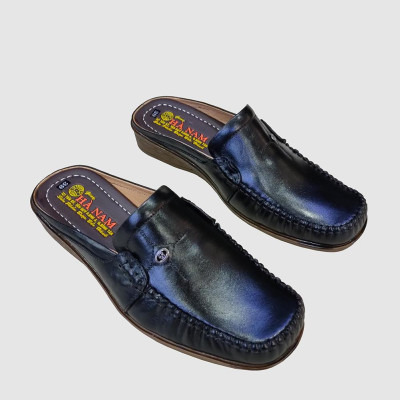 Dép Bít Mũi Nam HÀ NAM Da Bò Thật Cao Cấp GSB20103