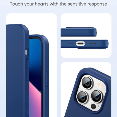 Ugreen UG80678LP546TK Navy Blue Silicone Ốp Lưng Iphone 13 Pro Max 6.7inch - HÀNG CHÍNH HÃNG