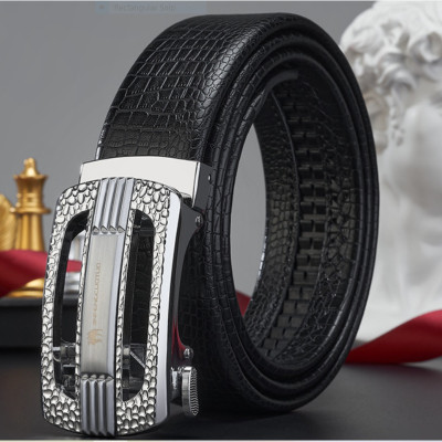 Thắt lưng nam da bò nguyên chất mặt khóa tự động hợp kim cao cấp