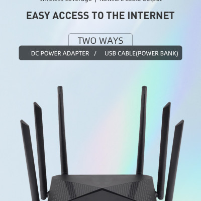Bộ phát wifi từ sim 4G 5G B618 có 4 cổng WAN/LAN, 6 ăngten siêu khỏe, ổn định sử dụng mọi loại sim - Hàng chính hãng/Hàng nhập khẩu