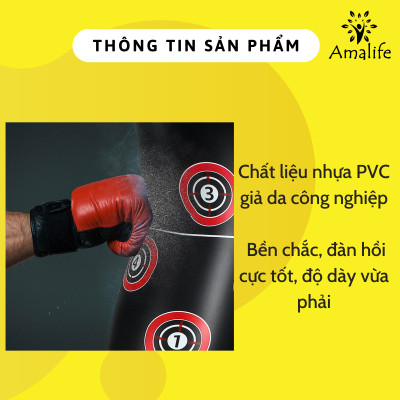 Vỏ Trụ Đấm Bốc Tự Cân Bằng Tặng Kèm Bơm Hơi - Trụ Đấm Bốc Cân Bằng Chính Hãng Amalife