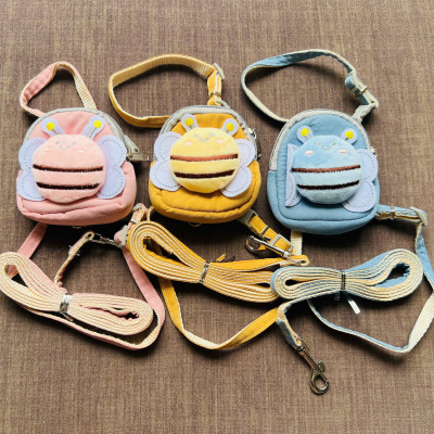 DÂY DẮT DÂY XÍCH BALO CON ONG THÚ CƯNG DÀI 120CM TỪ 0.5-3KG DÀNH CHO THÚ CƯNG CHÓ MÈO