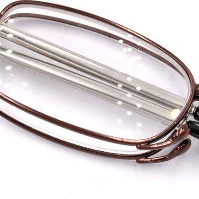 Kính lão gọng xếp 868 màu nâu tròng lão 4 độ_nam