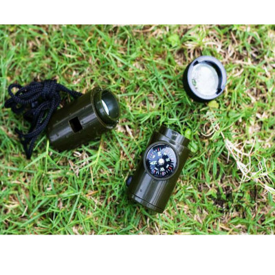 Móc Khóa La Bàn Kiêm Nhiệt Kế,Còi Thổi 6 Chức Năng- 206627