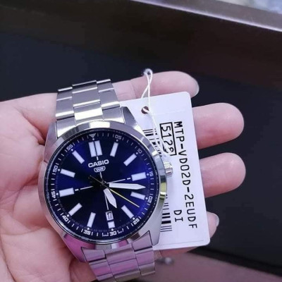 Đồng Hồ Nam Casio MTP-VD02D-2EUDF -Quart-Dây Kim Loại