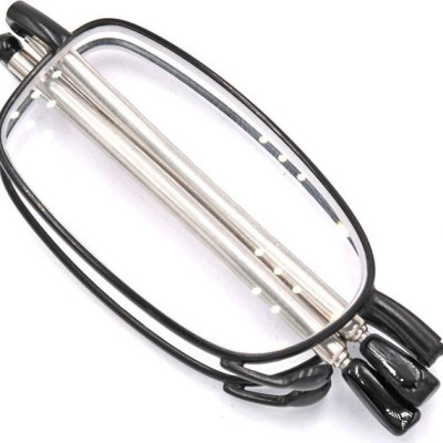 Kính lão gọng xếp màu đen tròng lão 4 độ_nam